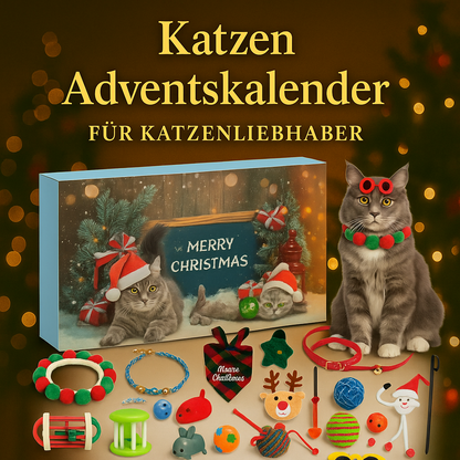 Kat Adventskalender 2025 – Interaktive Julelegetøj & Gaver til Katteelskere